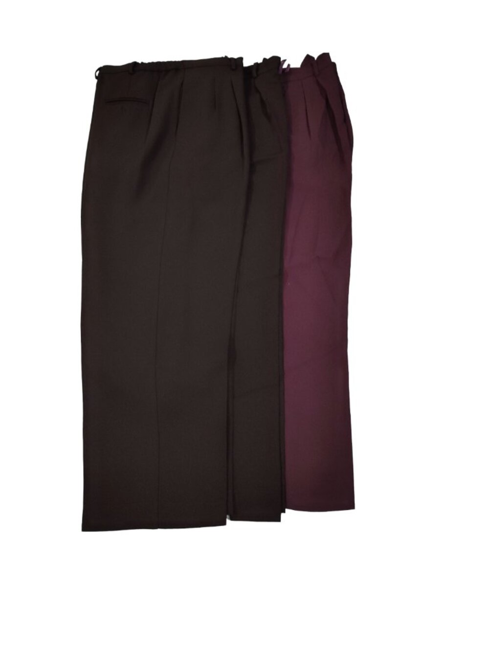 Karen Scott Pant Bundle Size 14 Pants (3 Pair, Black & Plum)